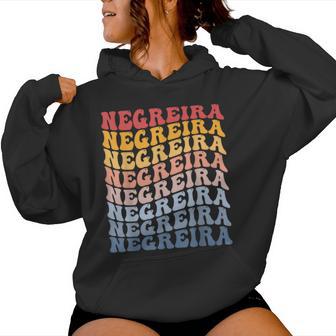 Negreira City Groovy Retro Sudadera con capucha para mujer - Regaloses