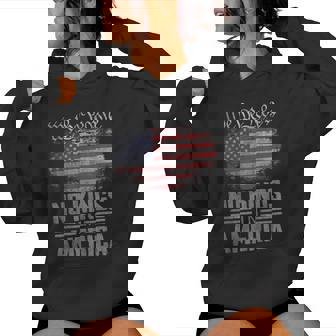 No Kings In America Us Flag Vintage On Back Women Hoodie - Thegiftio UK