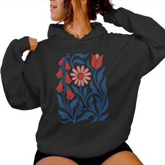 No Words Subtle Foxglove Daisy Tulip Women Hoodie - Thegiftio UK