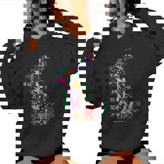 Oeufs De Lapin De Pâques Pour La Chasse Fleurs Pour Sweat à capuche femme - Cadeauxyz