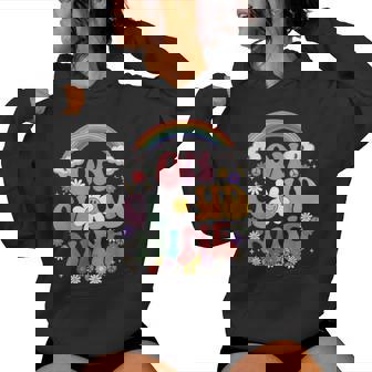 On Cloud Nine Birthday シャツ 9歳の誕生日 女の子 面白い レトロ レディースパーカー - Kawaiitshirt