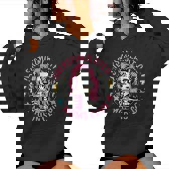 Overstimulated Moms Club Mother's Day Skull Messy Mom Life Women Hoodie | Mazezy
