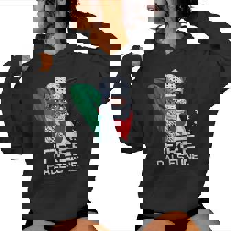Palestine Girl Free Palestinecarfhemagh Kapuzenpullover für Damen - Seseable