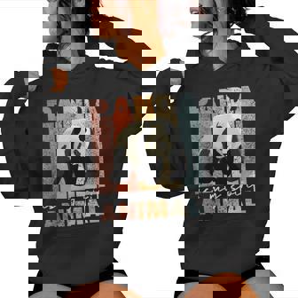 Panda Is Mypirit Animal かわいいパンダヴィンテージパンダ レディースパーカー - Kawaiitshirt