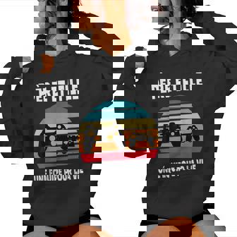 Père Et Fille Gaming Papa Gamer Geekintage Fête Des Pères Sweat à capuche femme - Cadeauxyz