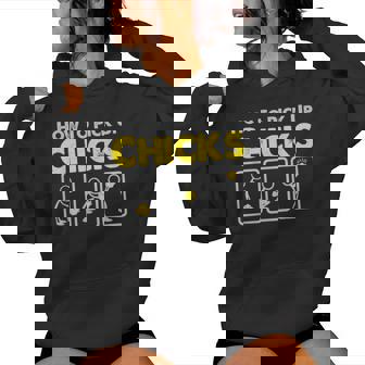How To Pick Up Chicks Sarcastic Joke For Man Woman Women Hoodie - Monsterry