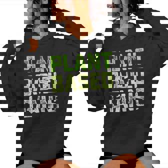 Plant Based Gains Entrenamiento Gimnasio Sudadera con capucha para mujer - Regaloses