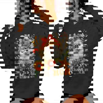 Pomeranian Mom Dog Lover Mother's Day Retro Floral Women Women Hoodie - Monsterry