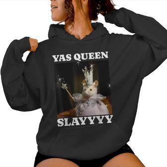 Princess Rat Meme Yas Queen Slay Meme Women Hoodie - Thegiftio UK