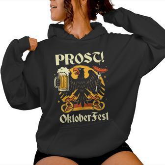 Prost Oktoberfest German Eagle Beer Wurst Women Women Hoodie - Thegiftio UK