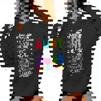 Proud Aunt Class Of 2025 Preschool Pre-K Graduate Graduation Women Hoodie - Monsterry