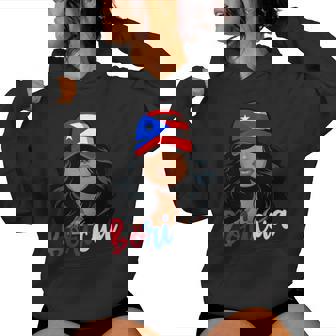 Puerto Rican Girl Puerto Rico Flag Proud Boricua Women Women Hoodie - Thegiftio
