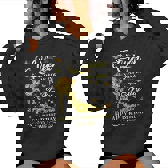 Queen Was Born In May Sunflower Birthday Women Hoodie - Thegiftio UK