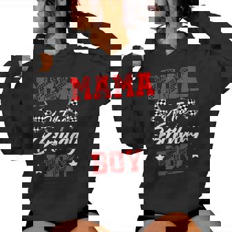 Race Car Mama Of The Birthday Boy Racing Family Pit Crew Women Hoodie - Thegiftio