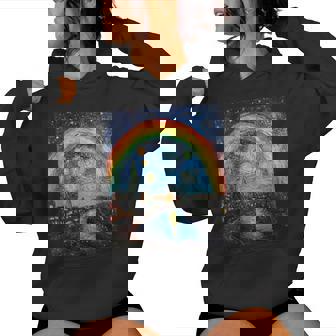 Rainbow Lgbt Pride Month Van Gogh Style Starry Night Women Hoodie - Thegiftio UK