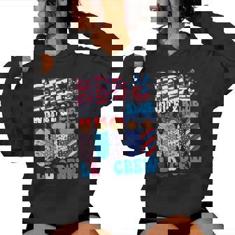 Red White Blue L&D Crew Labor Delivery Nurse 4Th Of July Women Hoodie - Monsterry