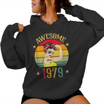 Regalos De Cumpleañosintage De 1979 Para Es De 43 Años Nacidos 1979 In Mangas Sudadera con capucha para mujer - Regaloses