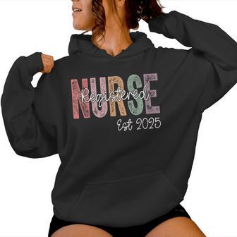 Registered Nurse Est 2025 Rn Graduate 2025 Rn Graduation Women Hoodie - Thegiftio UK