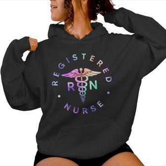 Registered Nurse Healthcare Hospital Nurse Rn Tie Dye Women Hoodie - Thegiftio UK