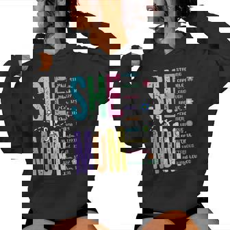 Religious Mama She Is Mom Bible Verse Christian Women Hoodie - Monsterry
