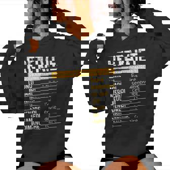 Retraite Homme Humour Retraité Programme Hebdomadaire Sweat à capuche femme - Cadeauxyz