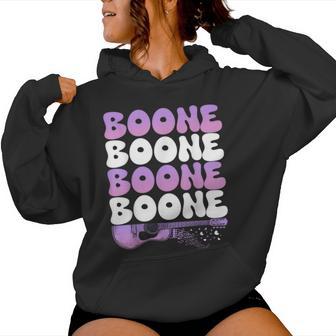 Retro Boone First Name Personalized Groovy 80'S Women Hoodie - Thegiftio UK