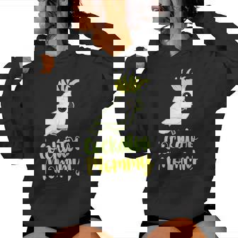 Retro Cockatoo Mother Mom Cockatoo Mommy Cockatiel レディースパーカー - Kawaiitshirt