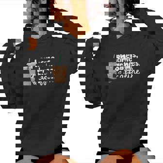 Retro Phonemes Graphemes And Caffeine Drinking Coffee Women Hoodie | Mazezy