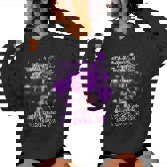 Retro Purple Birthday Queen I Dont Get Older I Level Up Women Hoodie - Monsterry