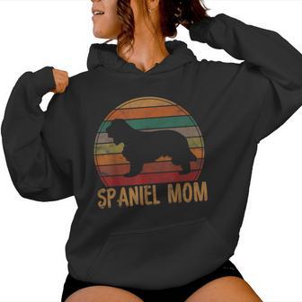 Retro Spaniel Mom Dog Mother Pet English Cocker Mama Women Hoodie - Thegiftio UK