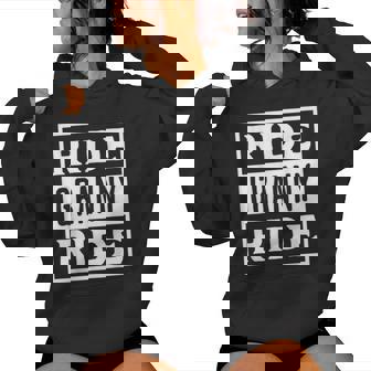 Ride Granny Ride Grandmas Rider Motorcycles Mother's Day Women Hoodie | Mazezy