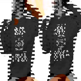 Roma Invicta Campeón De Roma Sudadera con capucha para mujer - Regaloses