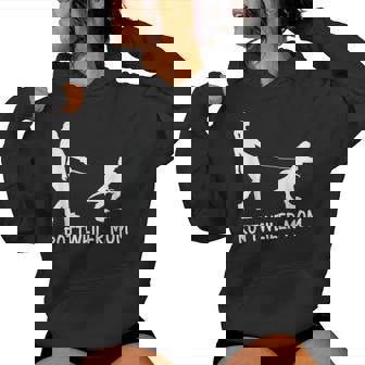 Rottweiler Mom Rottie Mama Dog Rott Dinosaur Mother Women Hoodie - Monsterry