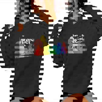Save PBS Resist Rainbow Character Graphic Women Hoodie | Mazezy