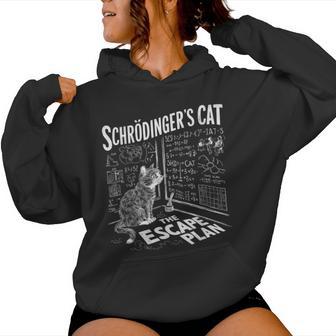 Schrödingers Cat Escape Plan Science For Women Women Hoodie - Thegiftio UK