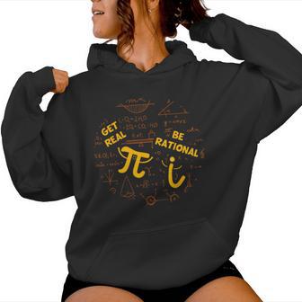 Sé Realé Racional Broma Matemática Para Profesores Nerds Sudadera con capucha para mujer - Regaloses