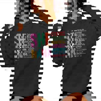 She Is Nana Christian Mother's Day Present For Grandma Women Women Hoodie - Monsterry