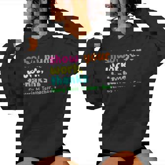 Show Your Work Thanks Every Math Teacher Ever Test Day Women Hoodie - Thegiftio