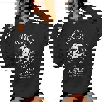 Sideline Social Club Soccer Mom Game Day Outfit For Mothers Women Hoodie | Mazezy