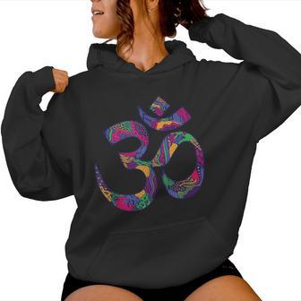 Símbolo Om Aum Ohm Mandala Hindú Yoga Meditación Namaste In Mangas Sudadera con capucha para mujer - Regaloses