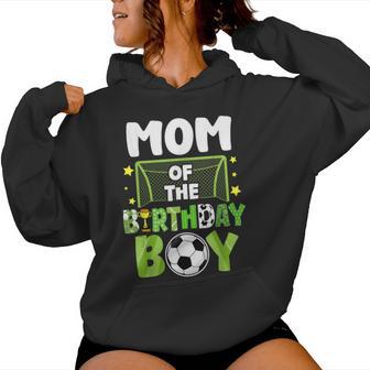 Soccer Mom Birthday Boy Party Soccer Family Matching Women Hoodie - Thegiftio UK