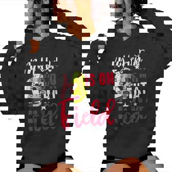 Softball Baseball Grandma For Women Women Hoodie - Monsterry