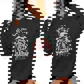 Soon To Be Grandma 2026 Rainbow Promoted To Grandma Est 2026 Women Hoodie - Thegiftio