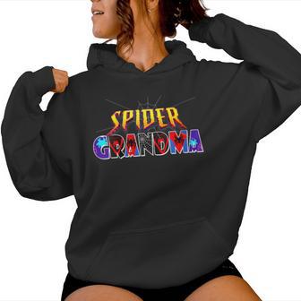Spider Grandma Birthday Halloween Costumes Women Hoodie - Thegiftio