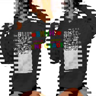 Student Signature Bruh It's My Last Day Of 2Nd Grade Sign My Women Hoodie | Mazezy