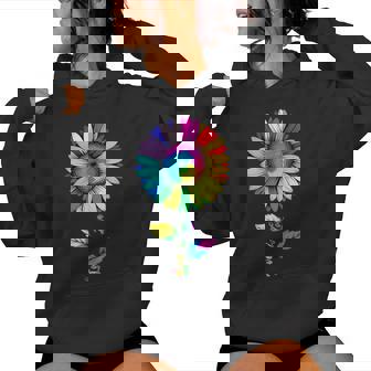 Sunflower Rainbow Flag Lgbt Gay Lesbian Pride Women Hoodie - Thegiftio