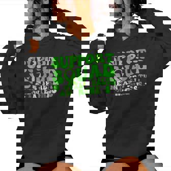 Support Squad Mental Health Awareness Green Ribbon Butterfly Women Hoodie - Thegiftio