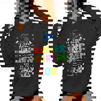 I Survived Kindergarten Graduation 2025 Graduate Boys Girls Women Hoodie - Thegiftio UK