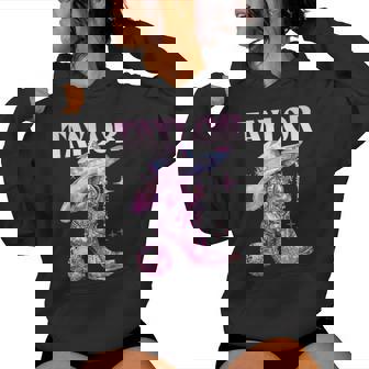 Taylor Outfit Disco Pink Cowgirl N Girls Name Women Hoodie | Mazezy