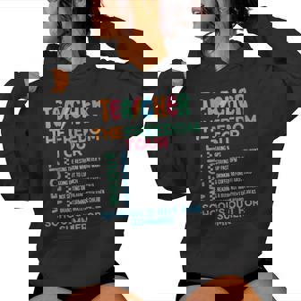 Teacher Summer Tour Last Day Of School For Teacher Women Hoodie - Monsterry